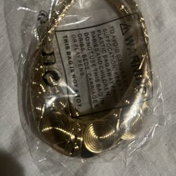 Big gold hoop earrings 4 inches $10