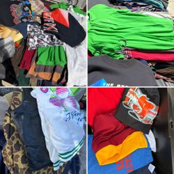 Vintage Clothing Shirts Sweatshirts Hats Bundle Lot 