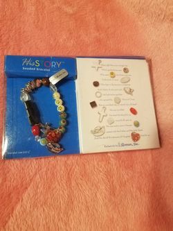 His story beaded bracelet