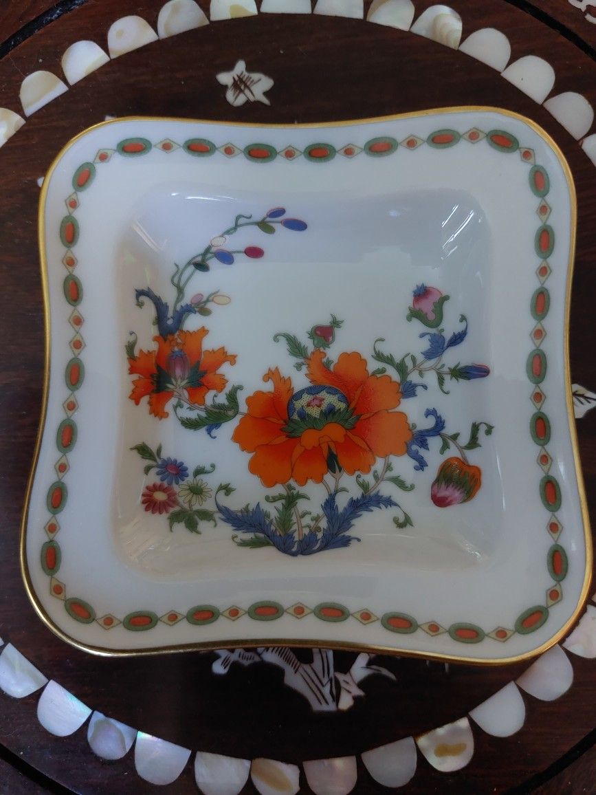 Limoges Raynaud Ceralene Hokusai Porcelain Saucer Bowl