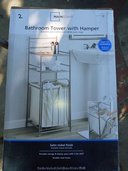bathroom towel with hamper