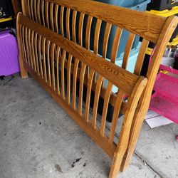 Genuine oak California king bed Frame 