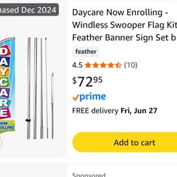 Daycare Banner Sign 15 ft