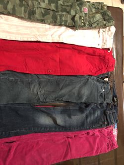 6 girls kids pants size 6