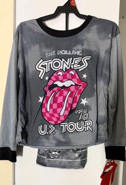 M 7/8 Kids Rolling Stones '78 U.S. Tour Graphic Pajama Set