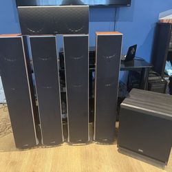 Home Theater Speakers + Subwoofer 