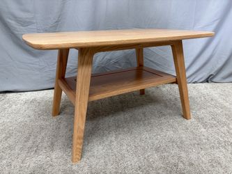 Blonde MCM Style 2-Tier Coffee Table