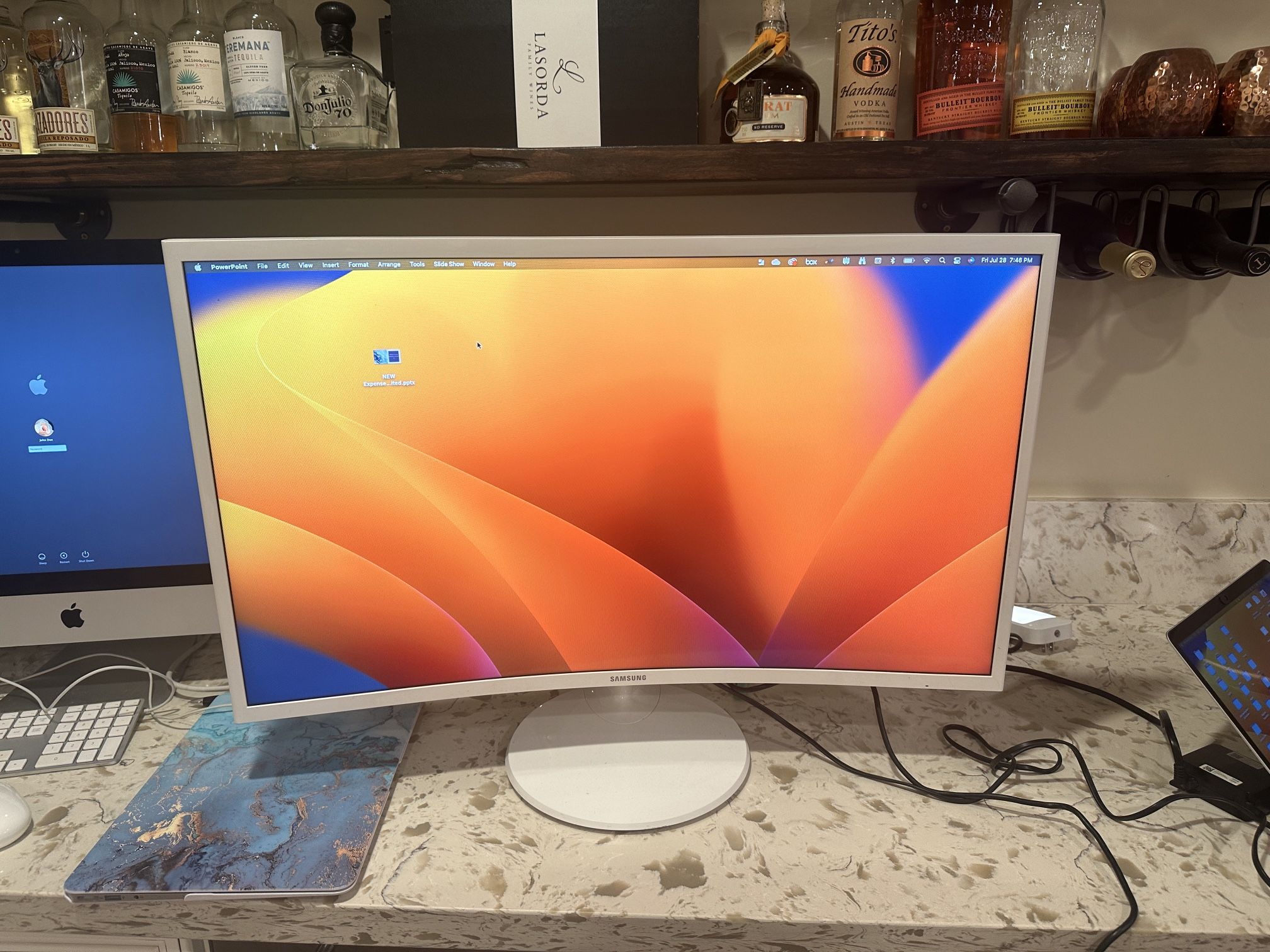 Samsung - CF391 Series C32F391FWN 32" LED Curved FHD FreeSync Monitor - High Glossy White TV HDMI