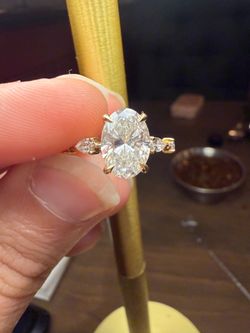 diamond Ring Oval 2ct Dia