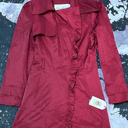 Jessica Simpson Crimson Trench Coat 