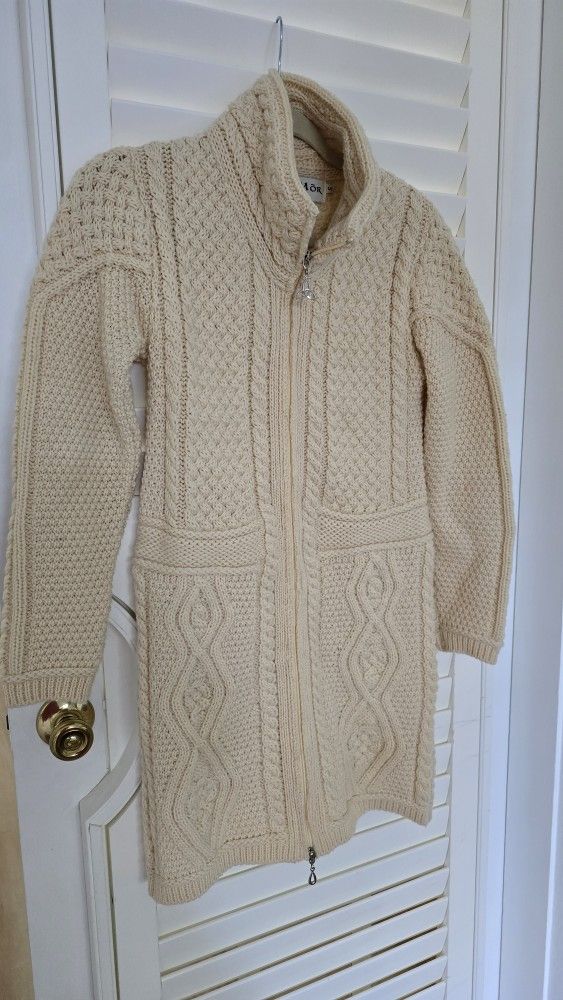100% Merino Wool Cardigan Sweater