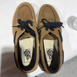 Vans Boat Shoes Size 9 Men – Brown Suede Casual Shoes