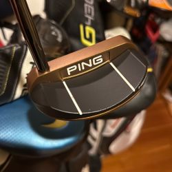 A Mint Ping Heppler Piper 39 Inch Putter. Golf Clubs