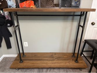 Farmhouse Pipe Wood Clothes Rack