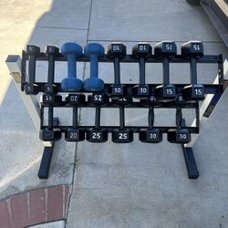 Dumbbells & Rack 