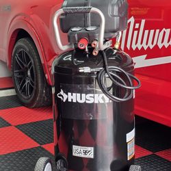 New HUSKY 1.7 HP, 200 PSI, 30 Gal., 5.1 SCFM 90 PSI, Single-Stage, Oil Free Portable Vertical Electric Air Compressor