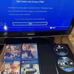 PS4 Slim + 6 Game Bundle $220 OBO