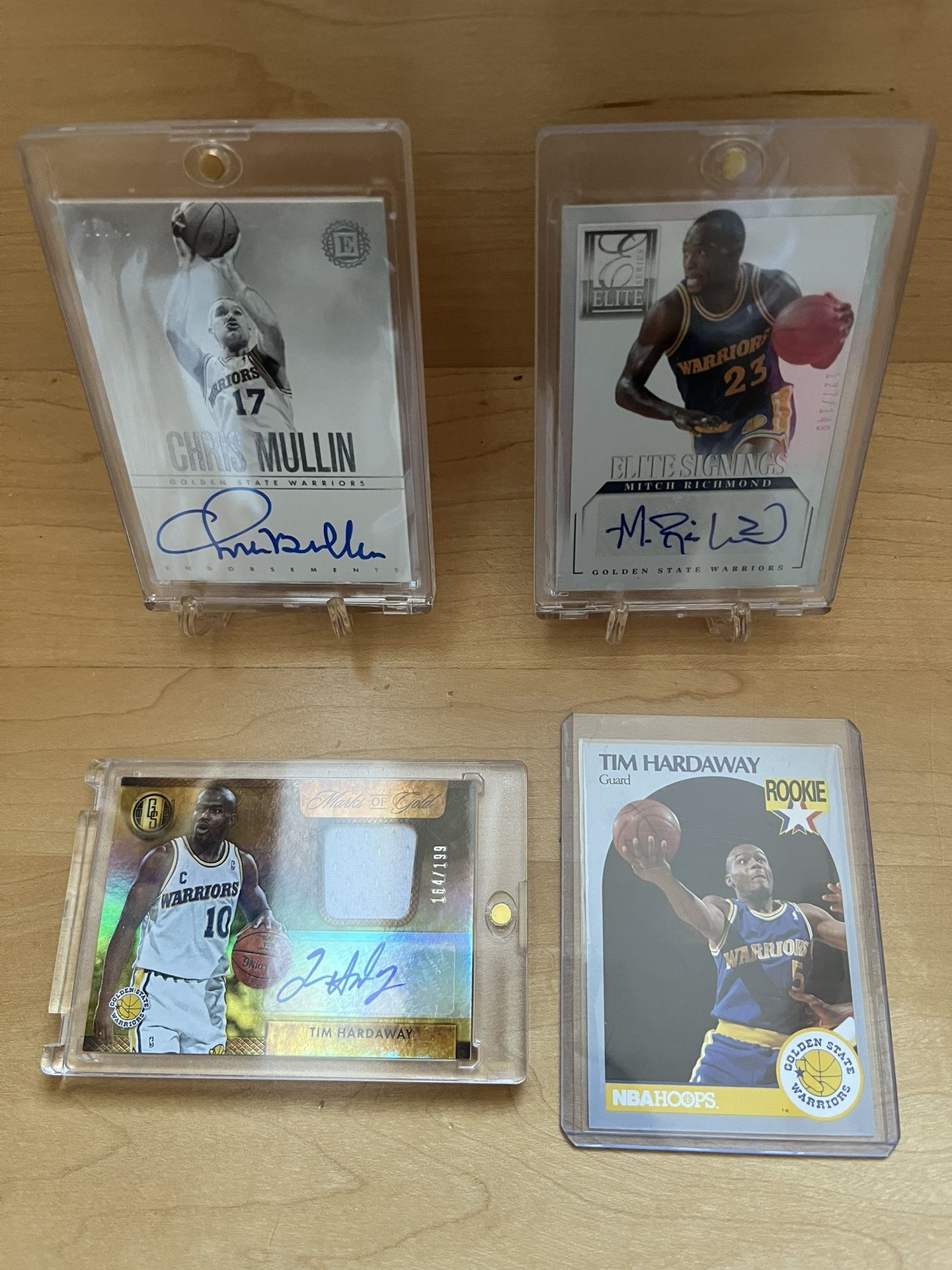 Run TMC Warriors Auto Card Lot – Hardaway, Richmond, Mullin + Rookie