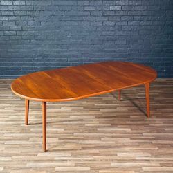 Expanding Mid-Century Swedish Modern Teak Dining Table by Karl-Erik Ekselius, c.1960’s- Delivery Available 