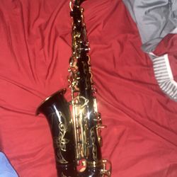 Black And Gold Saxophone