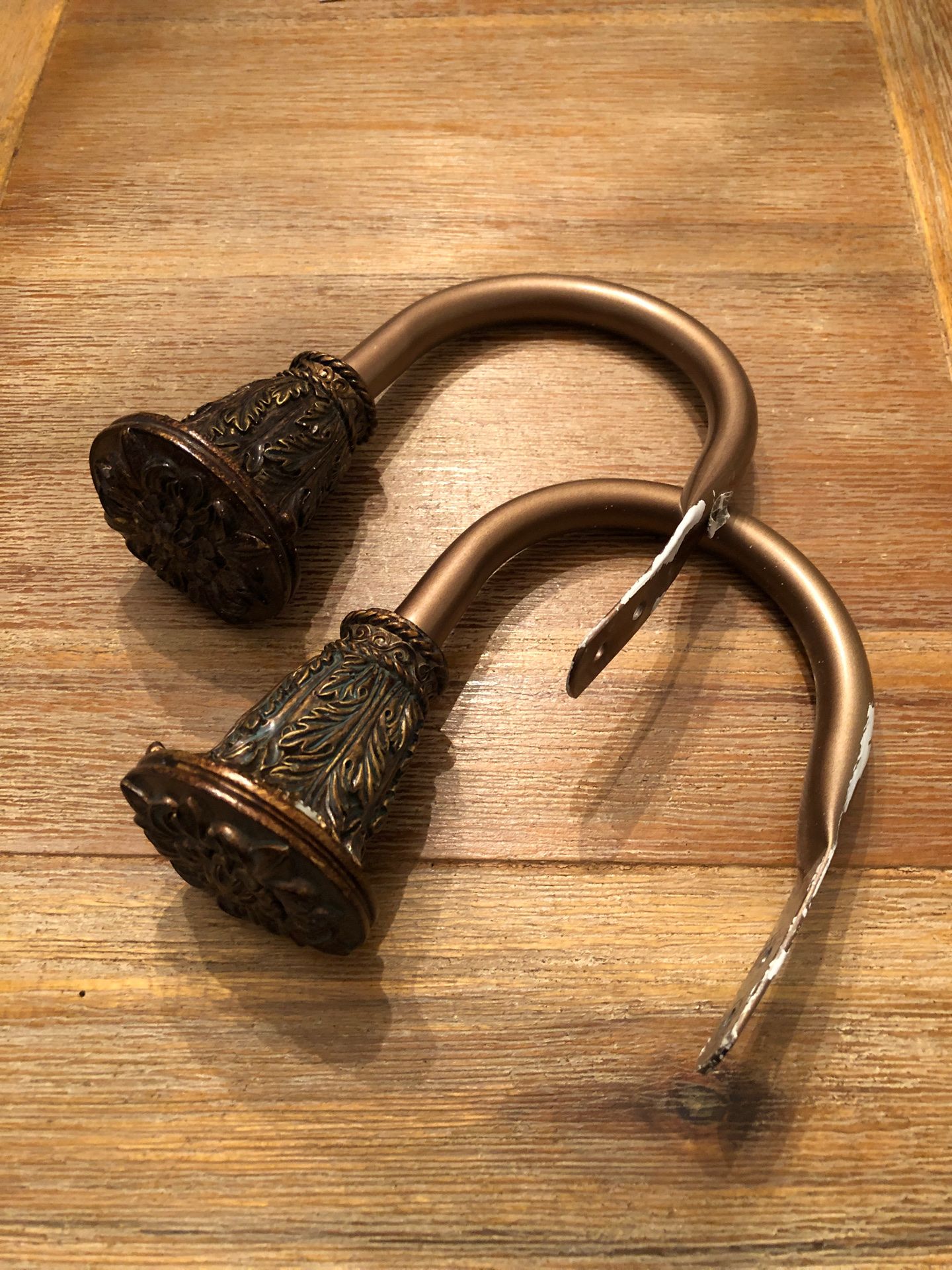 Curtain tieback hooks