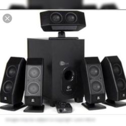 Logitech x-540 5.1 surround sound speaker system Sale in TX - OfferUp