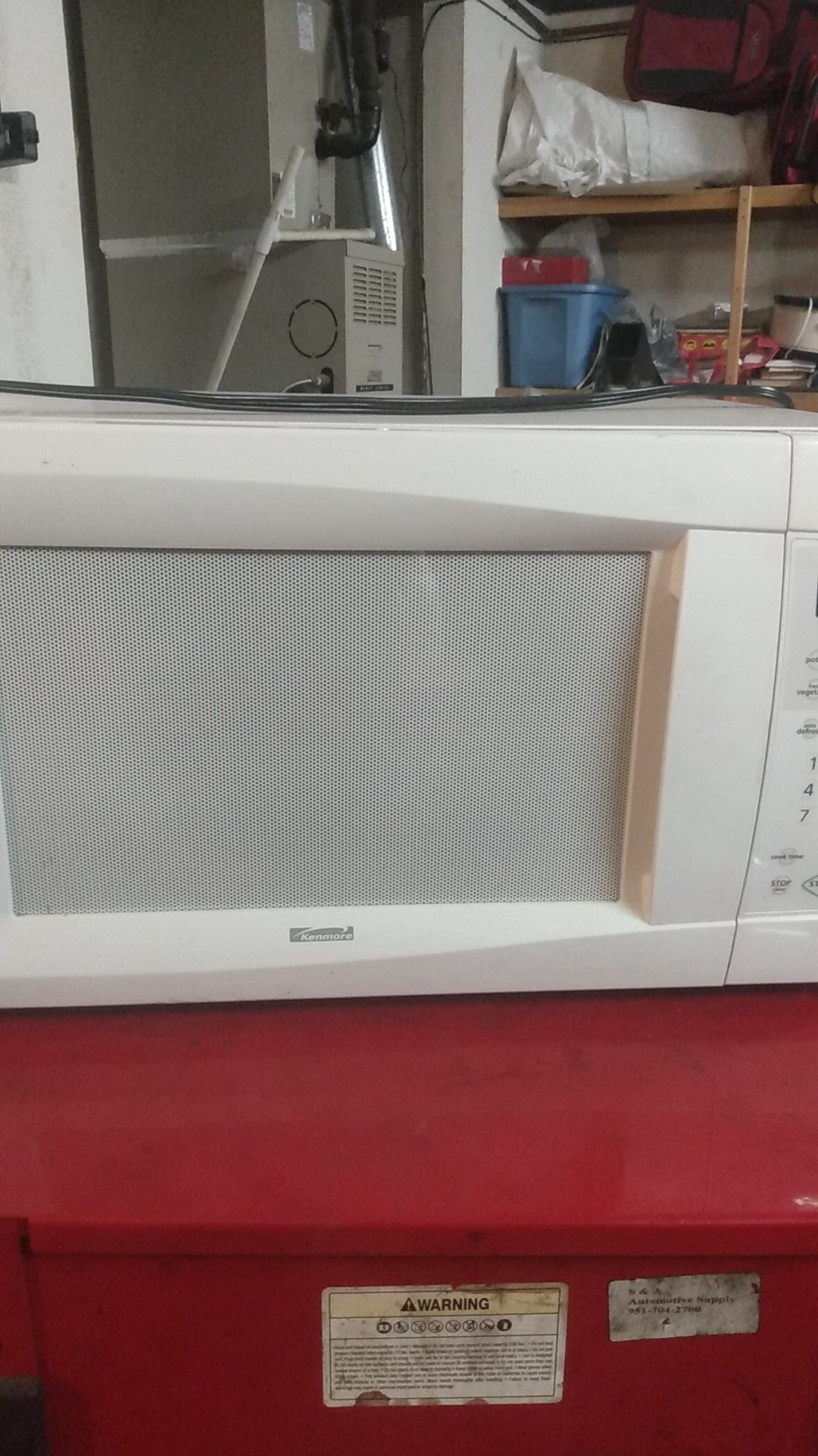 Kenmore used microwave working good