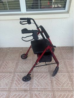 Foldable Rollator Walker with Seat