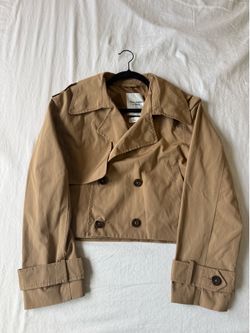Cropped trench coat