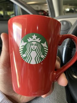 Starbucks red mug 12oz