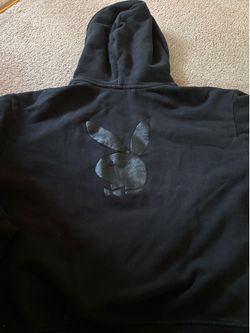 Black playboy sweatshirt hoodie  size small