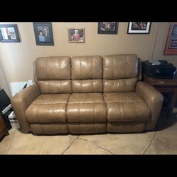 Reclining Leather Sofa 