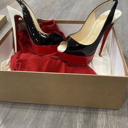 christian louboutin lady peeps 35.5
