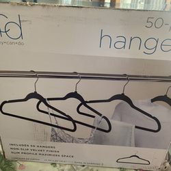 Box Of 50 New Velvet Hangers