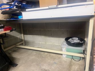 Industrial Metal Shop Table