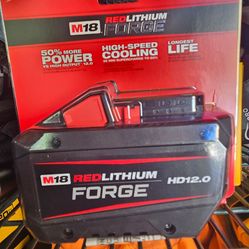 Milwaukee 18v Battery Forge 12 amp Brand new sealed