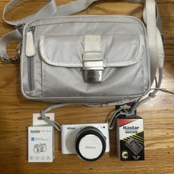 Nikon 1 J1 10.1MP Digital Camera - White w/ 30-110mm Lens