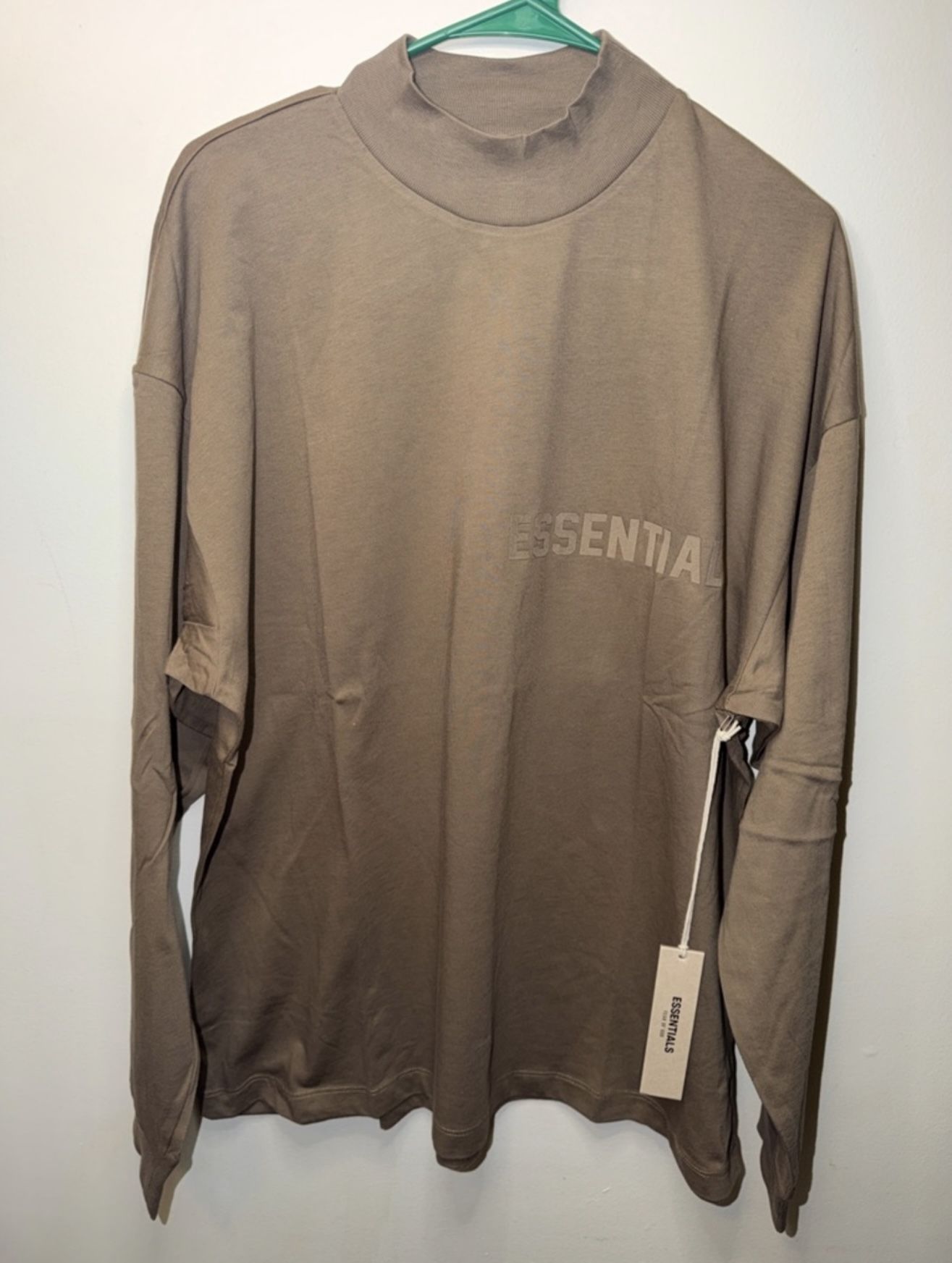 100% Authentic Men’s Medium “wood” Essentials Long Sleeve