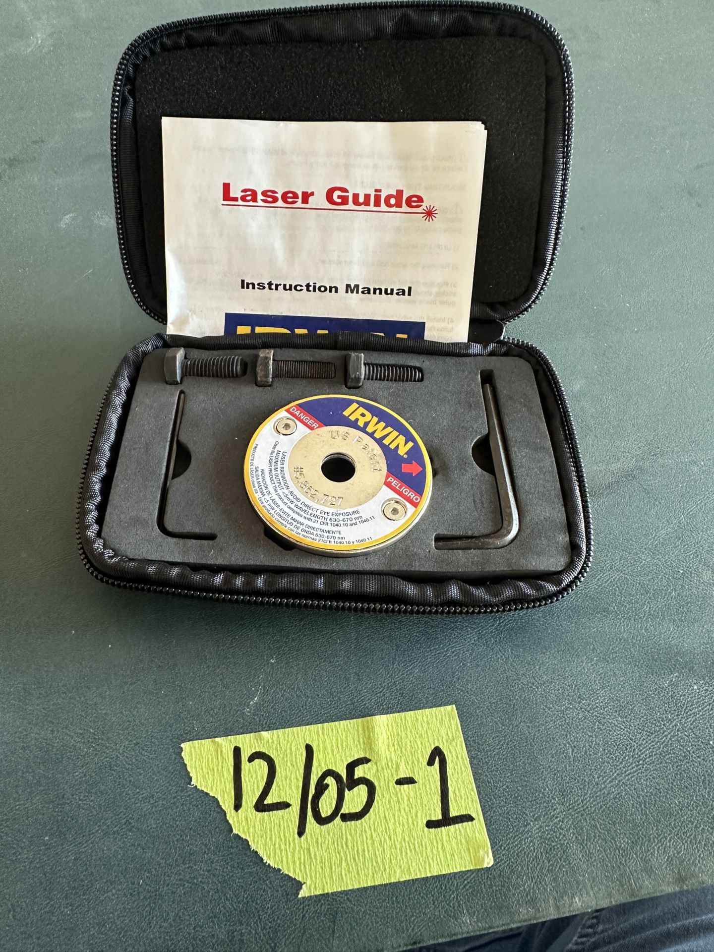 IRWIN Laser Guide Circular Saw Alignment Tool With Case Manual