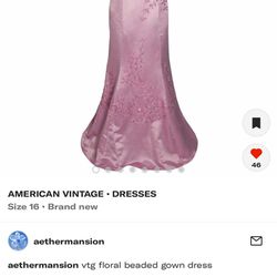 Pink Prom dress vintage! 