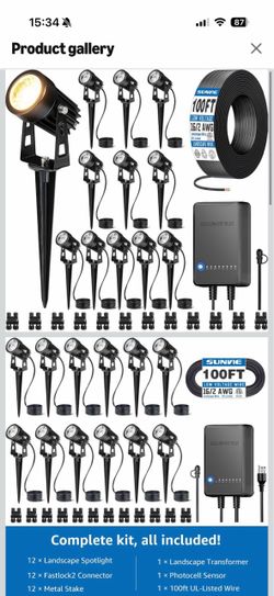 Outdoor lighting system, new/unopened