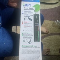 New Smart Strip Energy Saver Surge Protector