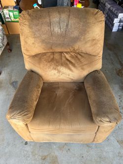 Brown Recliner Chair Free Used