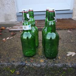 Vintage Grolsch Green Bottle Excellent Condition Each $3.5 