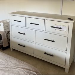 Dresser with distressed rustic wood