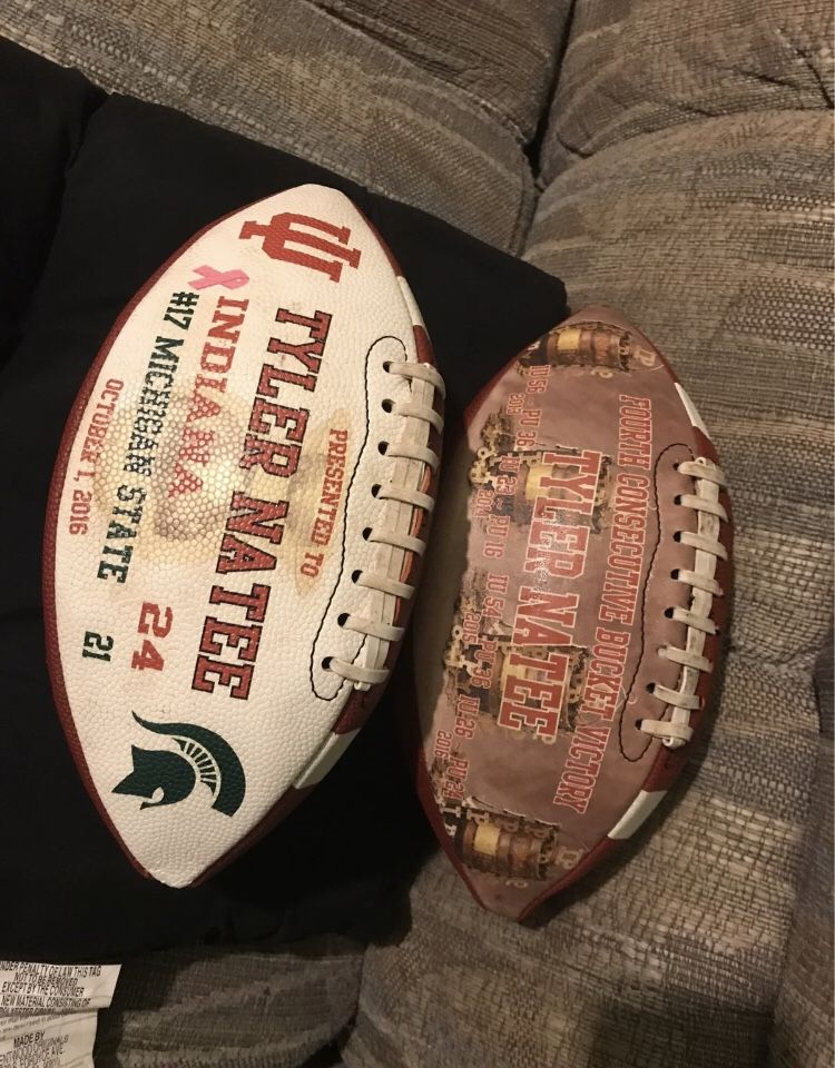 "Big Game" IU Tyler Natee Issued Footballs