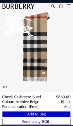 Burberry Cashmere Scarf