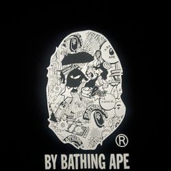 By Bathing Ape . Bape Shirt Size L With Bag Brand New 