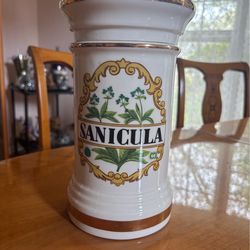 Vintage Sanicula Apothecary Jar