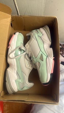 Adidas Falcon Sneakers White Mint Pink